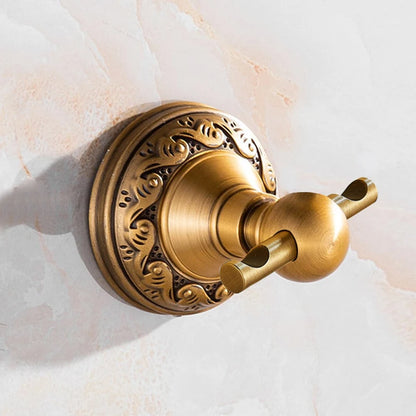 Antique Brass Bathroom Accessories Set