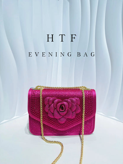 Glitter Crystal Evening Clutch Bag