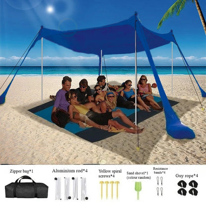 Portable Beach Canopy Sun Shelter for Camping & Outdoor Adventures