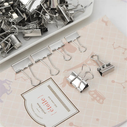 Silver Metal Binder Clips