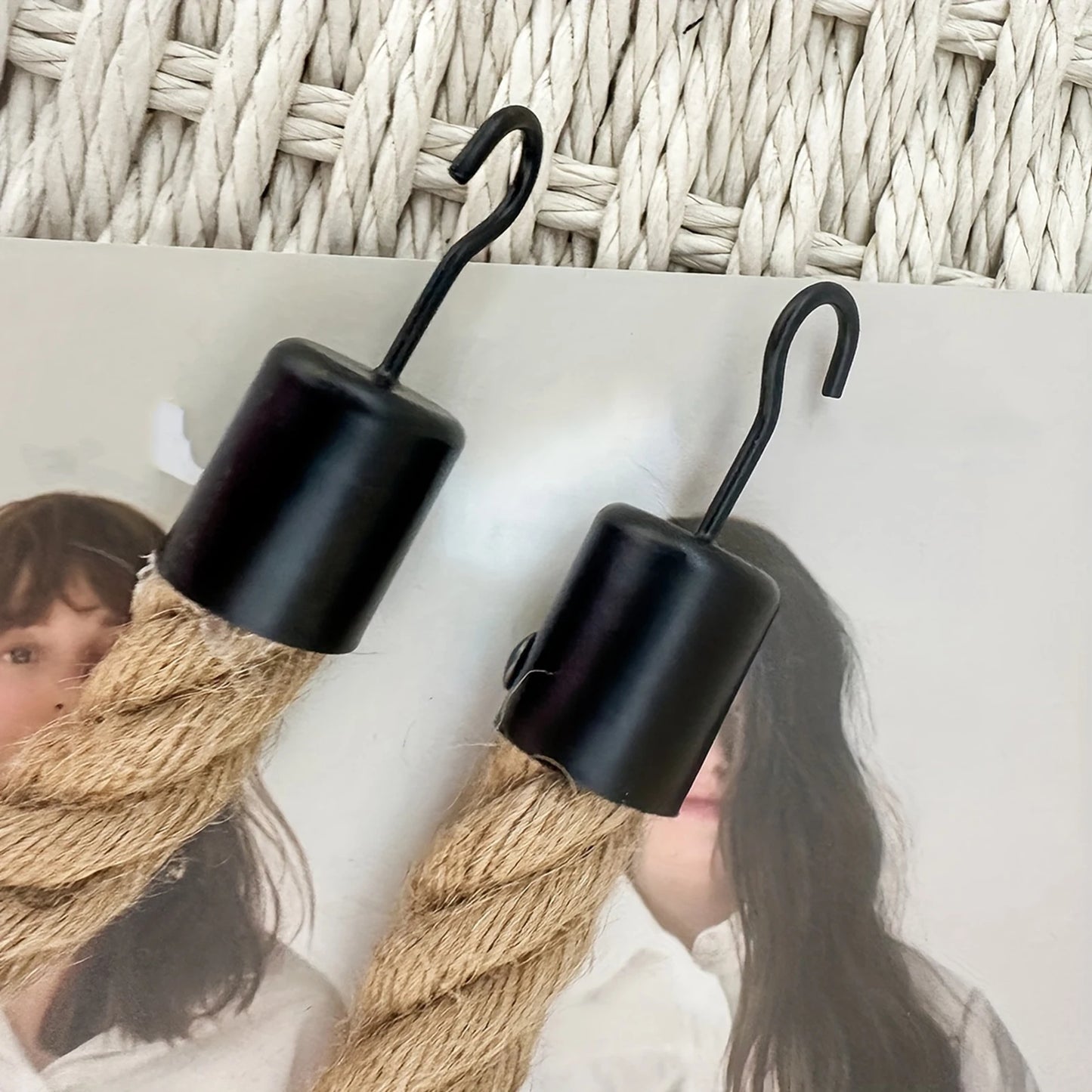 Retro Rope Paper Towel & Toilet Roll Holder