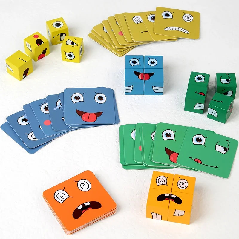 Emotion Expression Block Puzzle Game