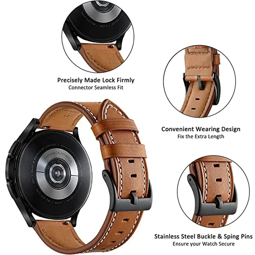 Leather Watch Strap for SUUNTO Smartwatches