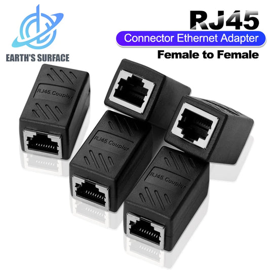 RJ45 Female to Female Ethernet Connector for Cat5e, Cat6 & Cat7 LAN Cables