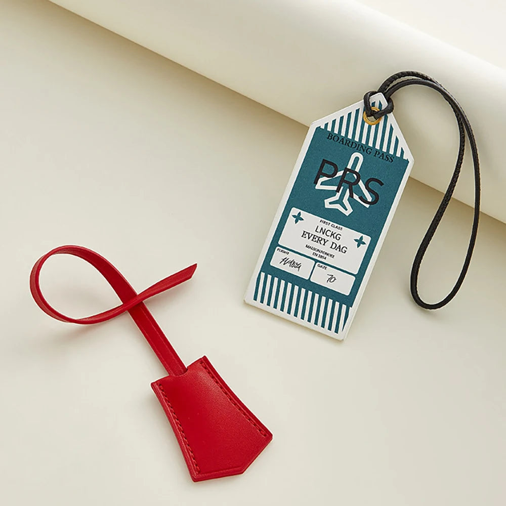 Leather Luggage Tag & Boarding Pass Holder