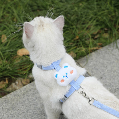 Breathable Adjustable Dog & Cat Harness with Leash Set