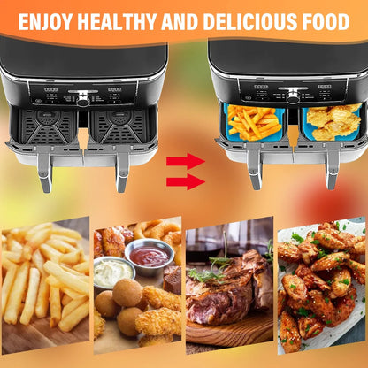 2Pcs Air Fryer Silicone Tray