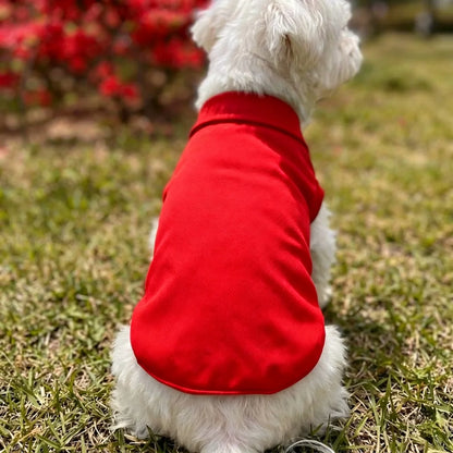 Solid Color Pet Polo Shirt Vest