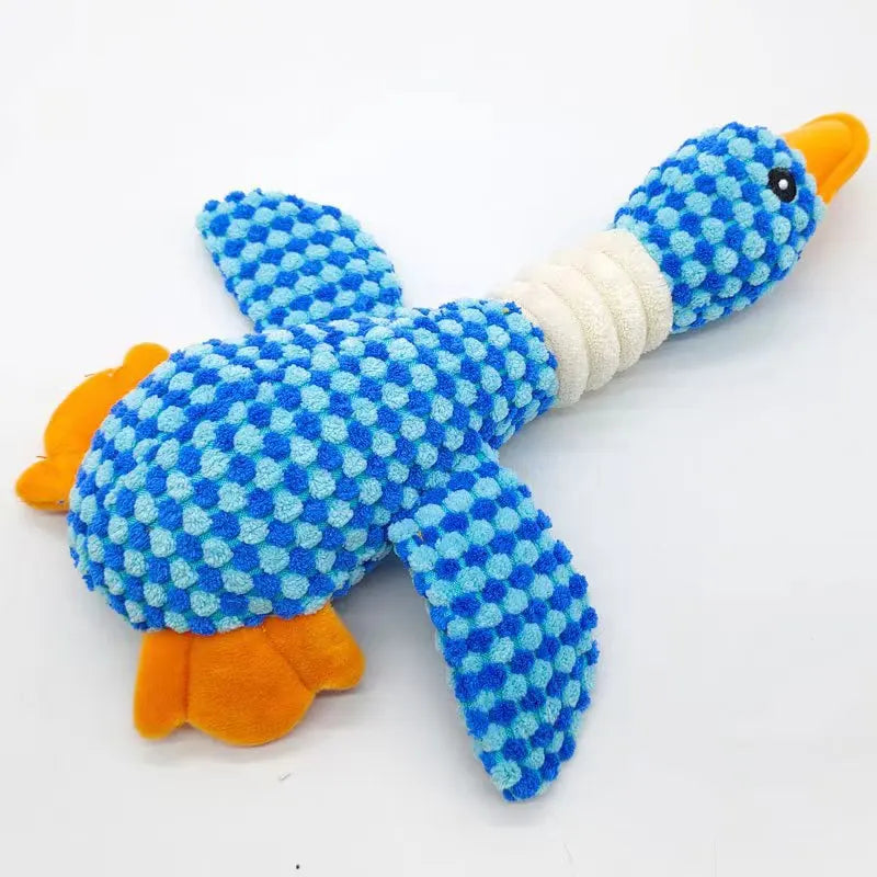 Plush Goose Squeaky Dog Toy
