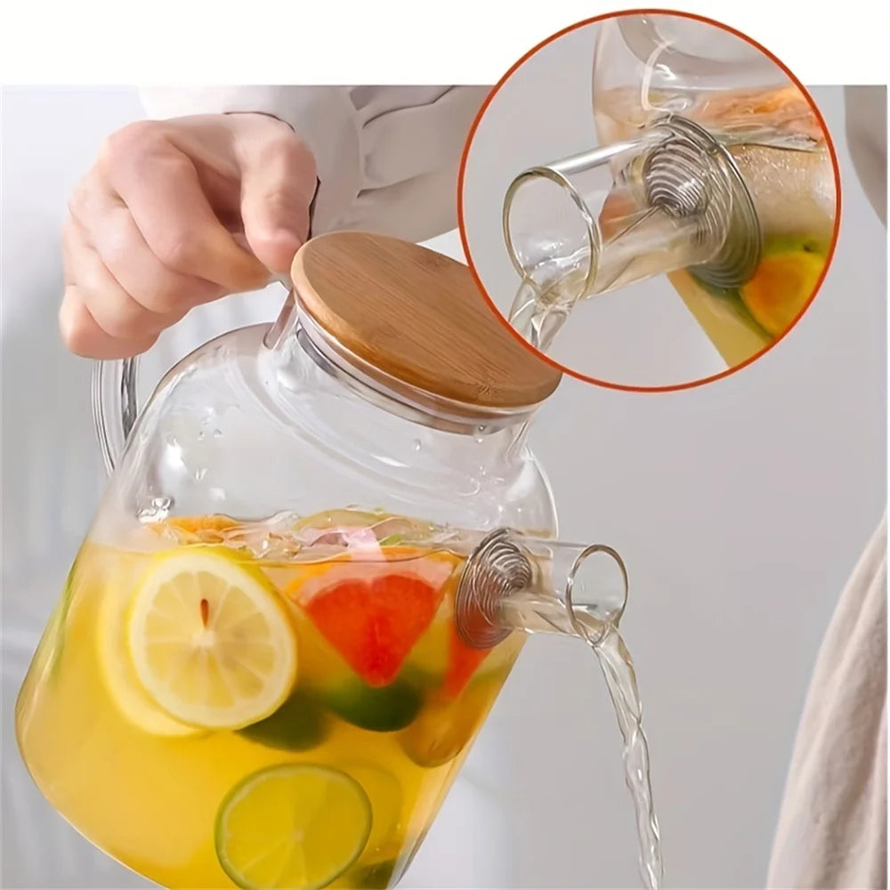 Large Capacity Heat-Resistant Glass Teapot