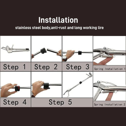 Professional Foldable Snake Tongs