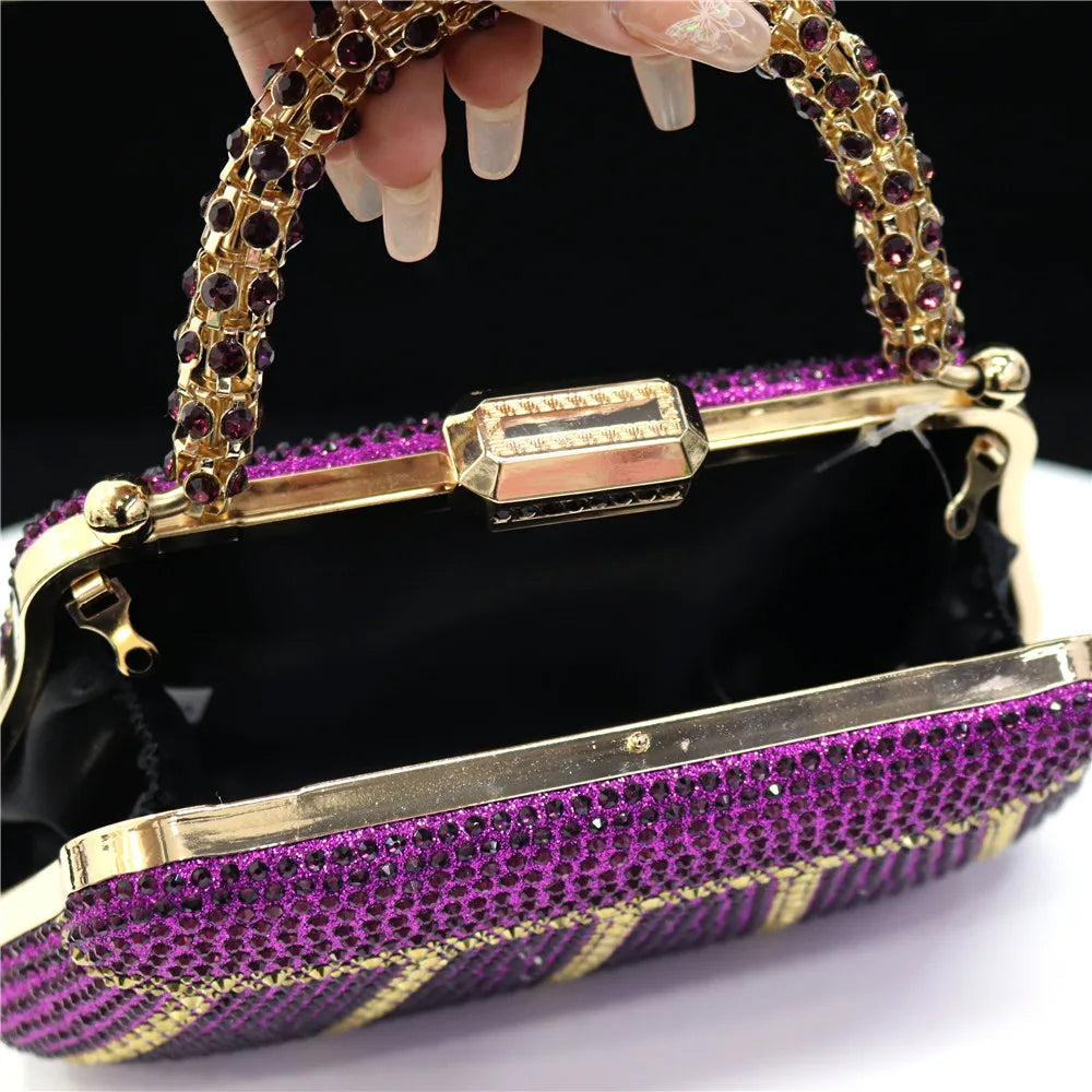 Luxury Rhinestone Evening Clutch Bag