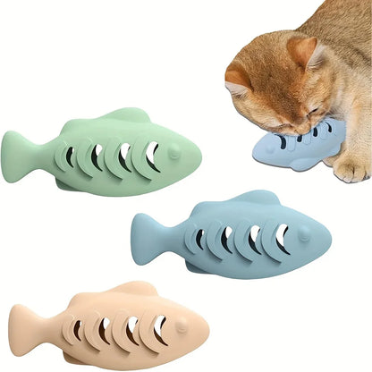 Octopus Silicone Cat Chew Toy with Treat Puzzle Feeder