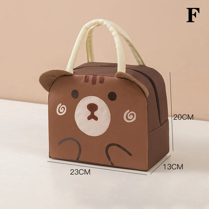 Cartoon Thermal Lunch Bag with Insulated Lining