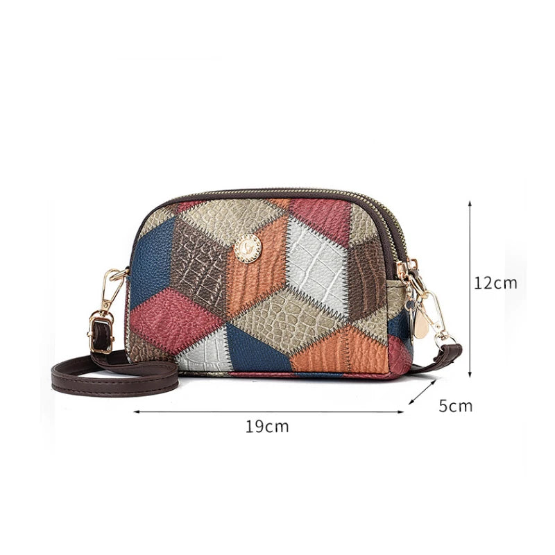 Women’s Designer Style Plaid Shoulder & Crossbody Tote Bag