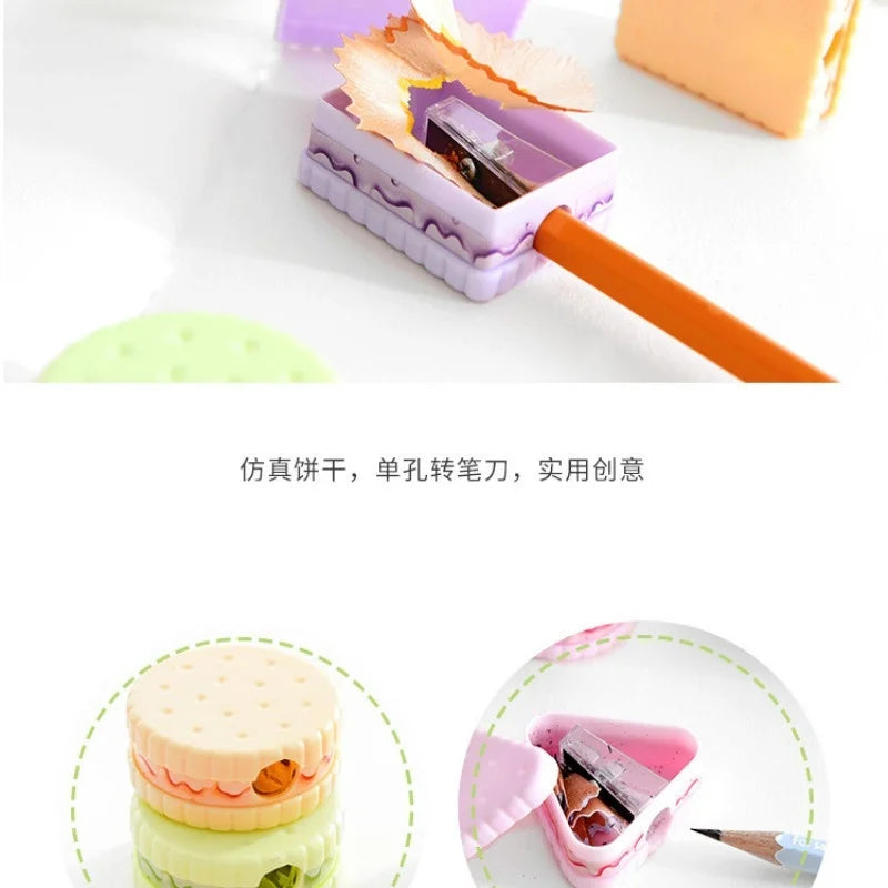 Biscuit Shape Pencil Sharpener Set