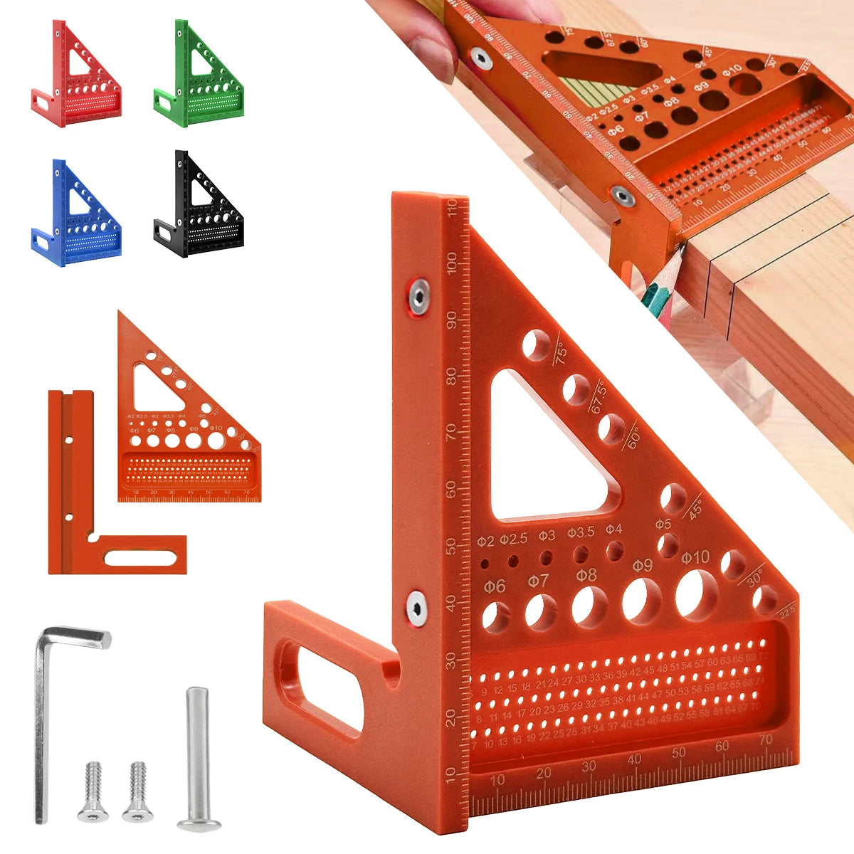 ABS Multifunctional Woodworking Angle Ruler