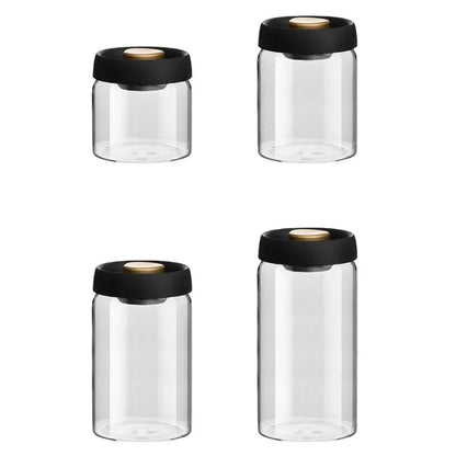 Vacuum Glass Coffee Bean Storage Jar