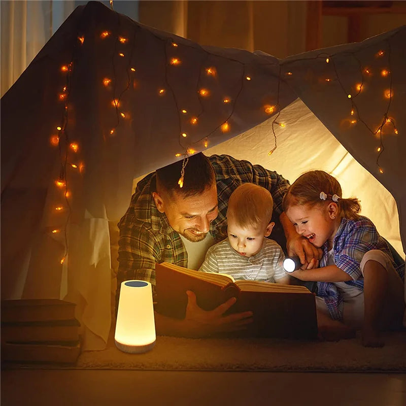 Rechargeable RGB Bedside Lamp with Remote Control