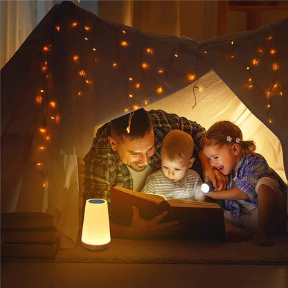 Rechargeable RGB Bedside Lamp with Remote Control