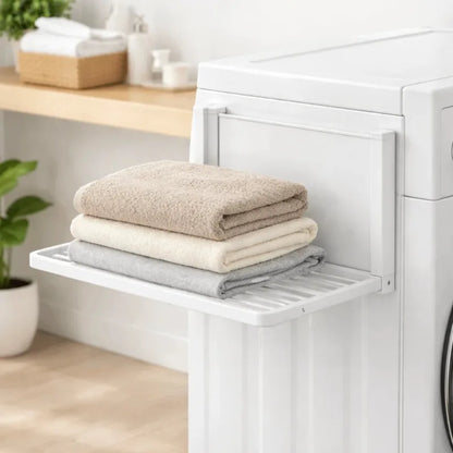 Magnetic Folding Washing Machine Side Shelf