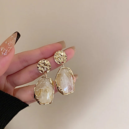 Geometry Resin Stud Earrings