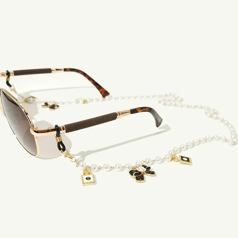 Pearl Bow Glasses Chain