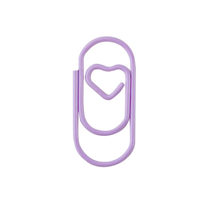 Macaron Heart Paper Clips Set