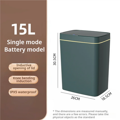 Smart Bathroom Trash Can 15L