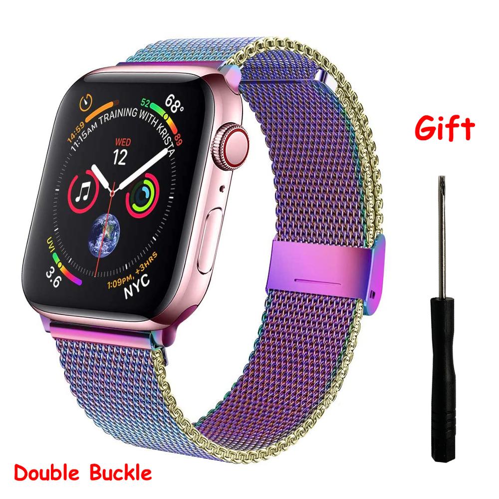 Stainless Steel Women Men Bracelet Band Strap for iWatch