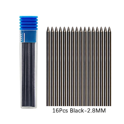 Deep Hole Carpenter Mechanical Pencil Set with 16 Refills