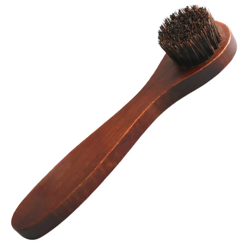 Long Handle Horsehair Shoe Brush