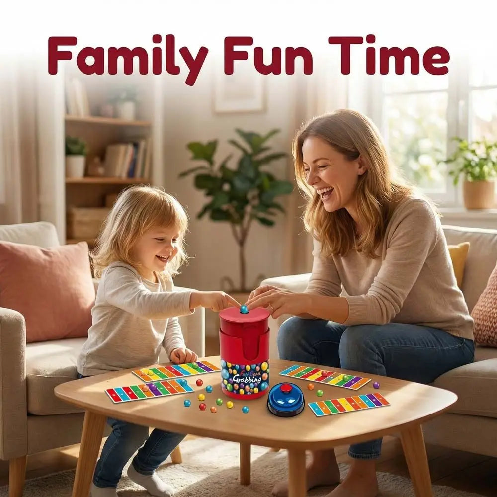 Fast Bead Grabbing Board Game with Bell
