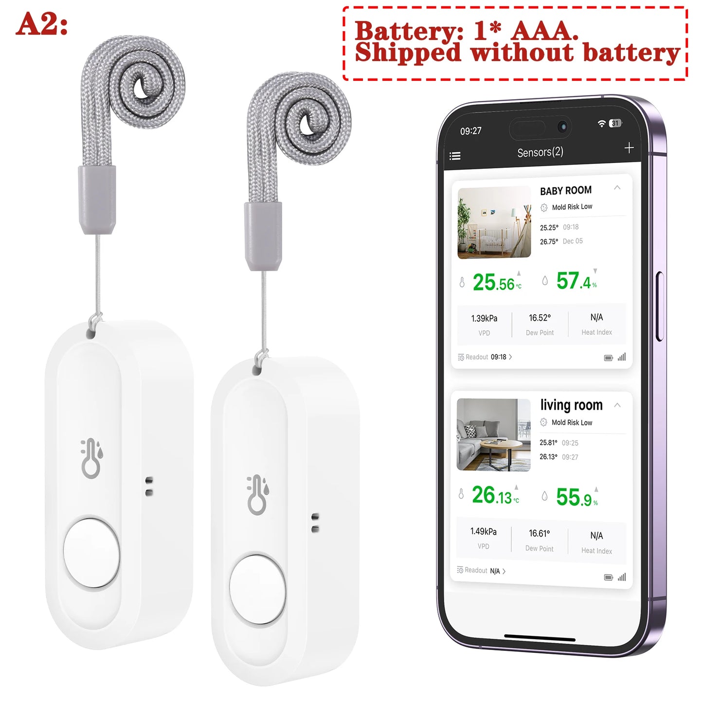 Bluetooth Temperature & Humidity Sensors