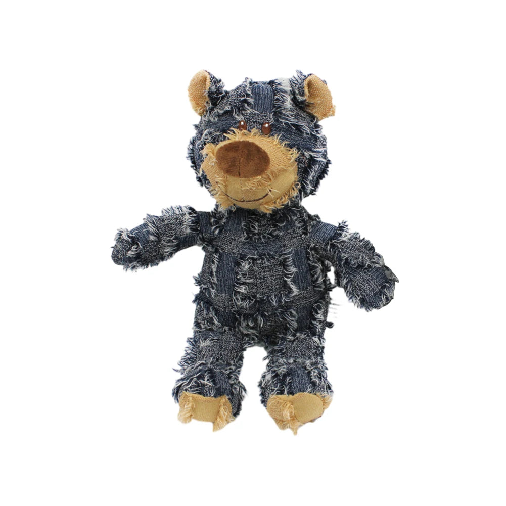 Bear Shape Squeaky Plush Dog Toy
