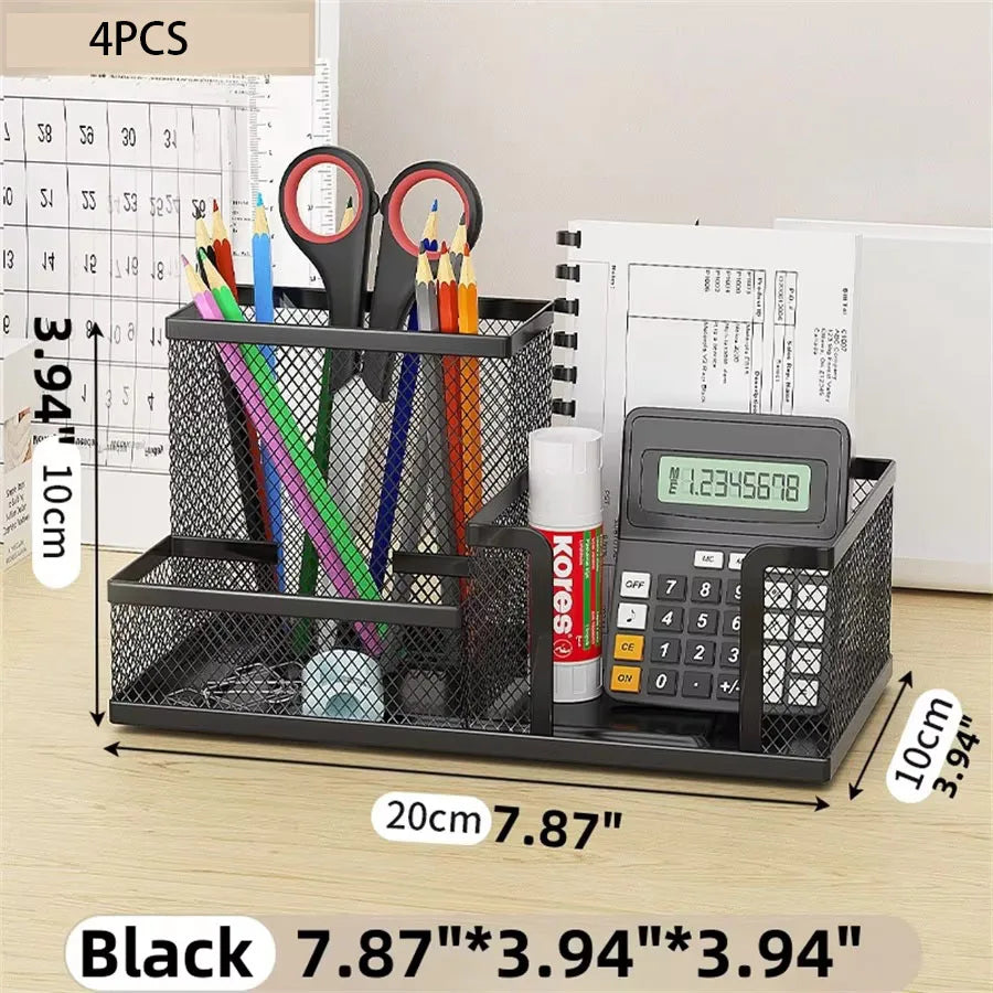 Metal Mesh Desk Organizer Caddy