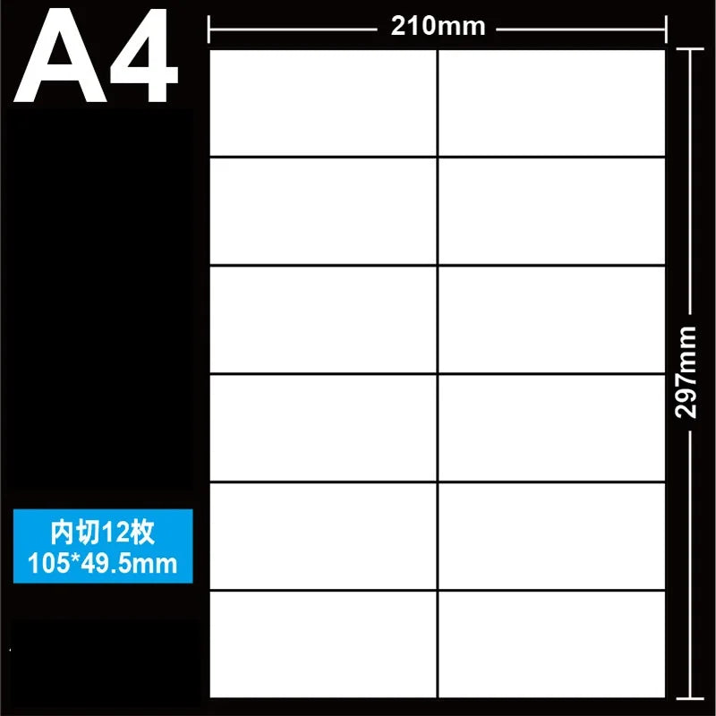 A4 Blank Sticker Labels – Printable Adhesive Label Sheets
