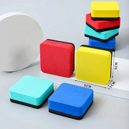 Mini Magnetic Dry Erase Board Erasers for Home, Office & Classroom