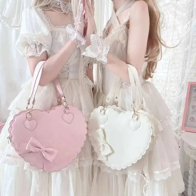 Heart-Shaped Lolita Crossbody Handbag