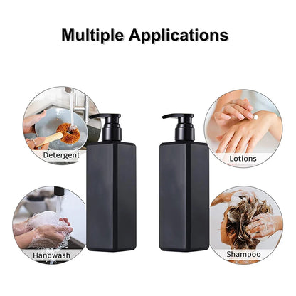 500ml Black Plastic Soap Dispenser