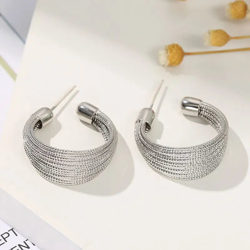 Retro Multilayer Stud Earrings for Women