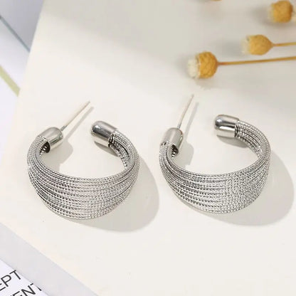 Retro Multilayer Stud Earrings for Women