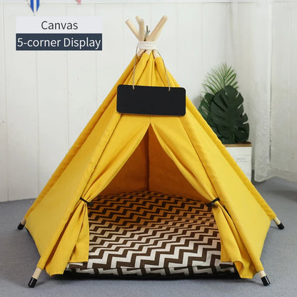 Pet Teepee Tent House with Cushion