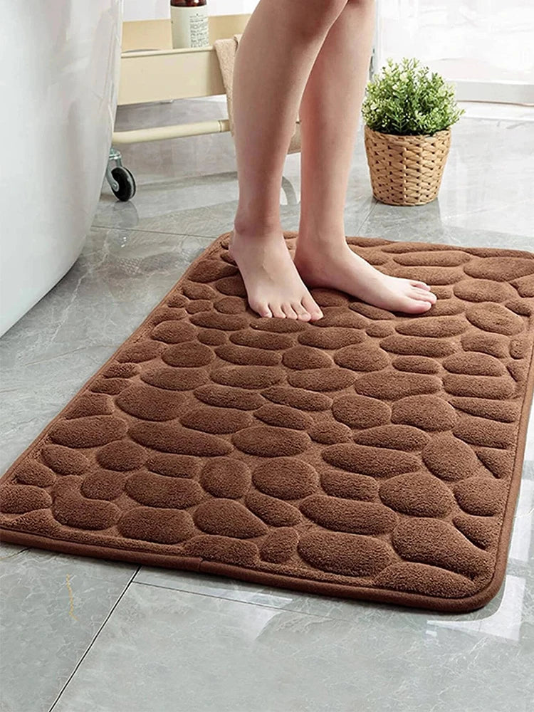 1Pc Cobblestone Bath Mat