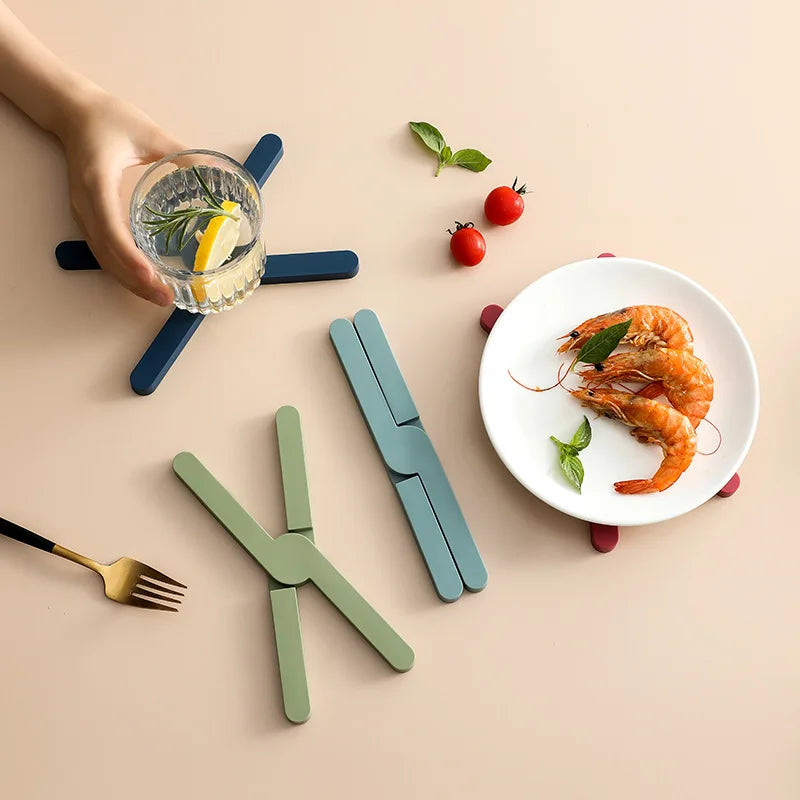 Silicone Folding Trivet Mat