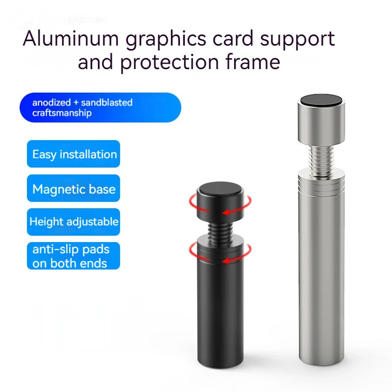 Magnetic Telescopic Graphics Card Support Stand