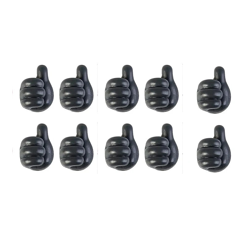 Thumb Silicone Cable Organizer Clips Set