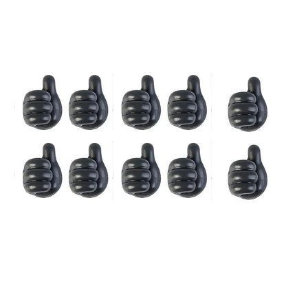 Thumb Silicone Cable Organizer Clips Set