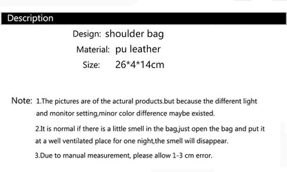 Soft PU Leather Flap Handbag