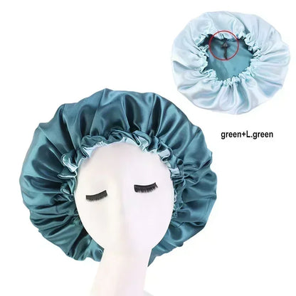 Reversible Satin Bonnet Hair Cap